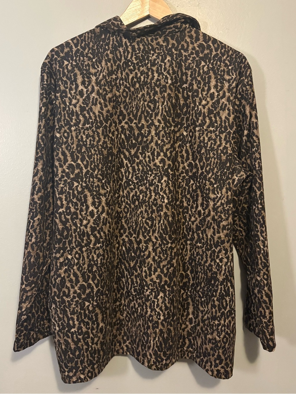 Vintage Classic Elements Leopard Jacket Lightweight Full Zip - Picture 5 of 7